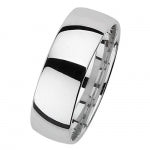SILVER TRADITIONAL COURT WEDDING BAND