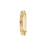 9CT GOLD DIAMOND CUT EXPANDING BABY BANGLE