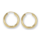 9CT GOLD 2MM  WIDE SLEEPERS
