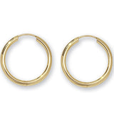 9CT GOLD 2MM  WIDE SLEEPERS