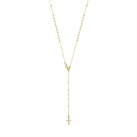 9CT GOLD ROSARY NECKLACE