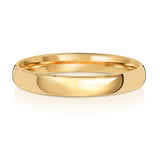 18CT GOLD SLIGHT COURT WEDDING BAND