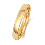 18CT GOLD SLIGHT COURT WEDDING BAND