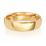 18CT GOLD SLIGHT COURT WEDDING BAND