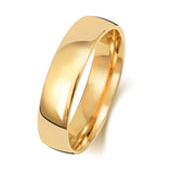 18CT GOLD SLIGHT COURT WEDDING BAND