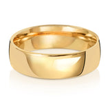 18CT GOLD SLIGHT COURT WEDDING BAND