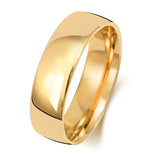 18CT GOLD SLIGHT COURT WEDDING BAND