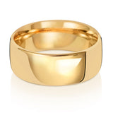 18CT GOLD SLIGHT COURT WEDDING BAND