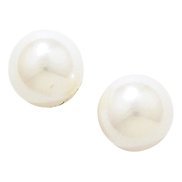 9CT GOLD SYNTHETIC PEARL STUD EARRINGS