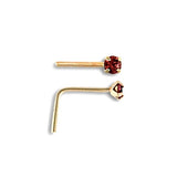 9CT GOLD 2MM CUBIC ZIRCONIA NOSE STUD