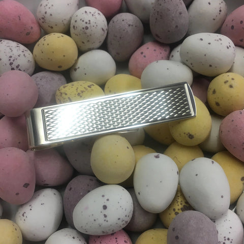 SILVER PATTERNED MONEY CLIP - LAST ONE