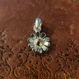 SILVER & ROSE GOLD SMALL FLOWER PENDANT - LAST ONE!