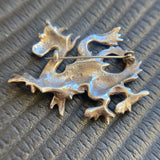 VINTAGE SILVER CHINESE DRAGON BROOCH