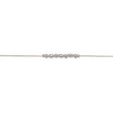 SILVER BEADED ANKLET