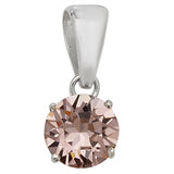 SILVER ROUND CUBIC ZIRCONIA PENDANT - LIMITED EDITION