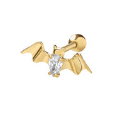 9CT GOLD CUBIC ZIRCONIA BAT CARTILAGE STUD