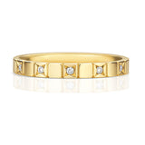 9CT GOLD DIAMOND SET WEDDING BAND