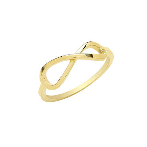 9CT GOLD INFINITY RING